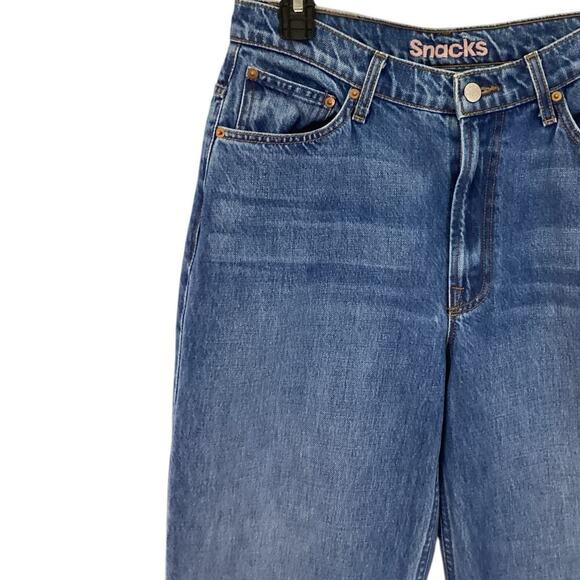 Mother Snacks High Waisted Double Stack Ankle Jeans Delicious Memories Size 29 - Picture 4 of 15